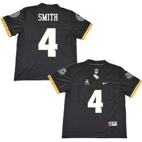 Men #4 Tre'Quan Smith UCF Knights College Football Jerseys Sale-Black